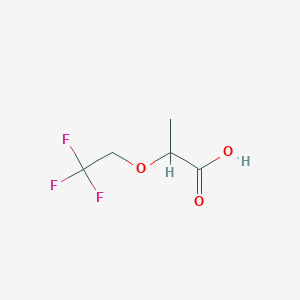 molecular formula C5H7F3O3 B2845666 2-(2,2,2-三氟乙氧基)丙酸 CAS No. 217806-37-6