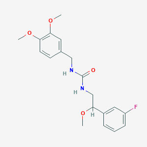 1-(3,4-Dimethoxybenzyl)-3-(2-(3-fluorophenyl)-2-methoxyethyl)urea
