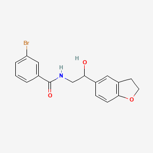 3-bromo-N-(2-(2,3-dihydrobenzofuran-5-yl)-2-hydroxyethyl)benzamide