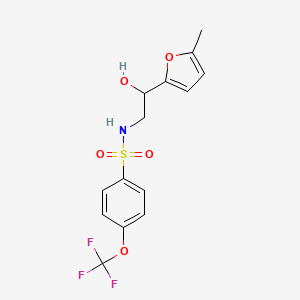 N-(2-hydroxy-2-(5-methylfuran-2-yl)ethyl)-4-(trifluoromethoxy)benzenesulfonamide