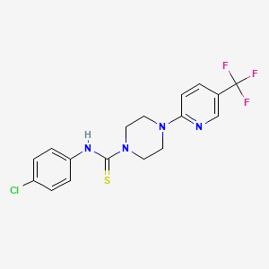 N-(4-chlorophenyl)-4-[5-(trifluoromethyl)pyridin-2-yl]piperazine-1-carbothioamide
