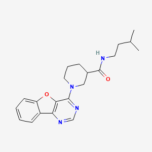 1-([1]benzofuro[3,2-d]pyrimidin-4-yl)-N-(3-methylbutyl)piperidine-3-carboxamide