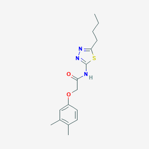 molecular formula C16H21N3O2S B284570 N-(5-butyl-1,3,4-thiadiazol-2-yl)-2-(3,4-dimethylphenoxy)acetamide 
