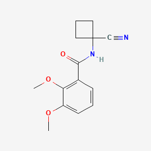 molecular formula C14H16N2O3 B2845711 N-(1-cyanocyclobutyl)-2,3-dimethoxybenzamide CAS No. 1390126-04-1