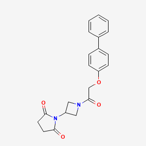 1-(1-(2-([1,1'-Biphenyl]-4-yloxy)acetyl)azetidin-3-yl)pyrrolidine-2,5-dione