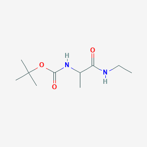 molecular formula C10H20N2O3 B2845728 Tert-butyl N-[1-(ethylcarbamoyl)ethyl]carbamate CAS No. 1101135-76-5