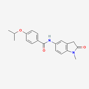 molecular formula C19H20N2O3 B2845737 4-isopropoxy-N-(1-methyl-2-oxoindolin-5-yl)benzamide CAS No. 921813-43-6