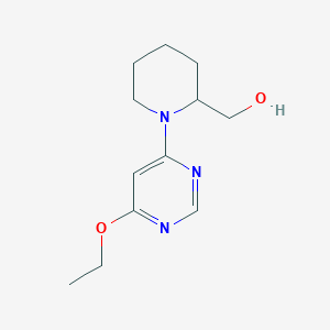 molecular formula C12H19N3O2 B2845742 (1-(6-Ethoxypyrimidin-4-yl)piperidin-2-yl)methanol CAS No. 1353984-31-2