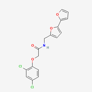 molecular formula C17H13Cl2NO4 B2845746 N-([2,2'-bifuran]-5-ylmethyl)-2-(2,4-dichlorophenoxy)acetamide CAS No. 2034437-06-2