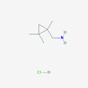 molecular formula C7H16ClN B2845749 (1,2,2-三甲基环丙基)甲胺盐酸盐 CAS No. 2089255-87-6