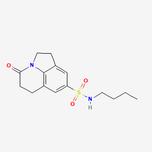 N-butyl-4-oxo-2,4,5,6-tetrahydro-1H-pyrrolo[3,2,1-ij]quinoline-8-sulfonamide