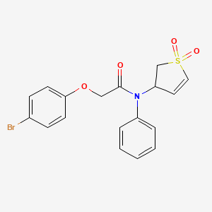2-(4-bromophenoxy)-N-(1,1-dioxo-2,3-dihydrothiophen-3-yl)-N-phenylacetamide