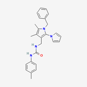 1-[(1-Benzyl-4,5-dimethyl-2-pyrrol-1-ylpyrrol-3-yl)methyl]-3-(4-methylphenyl)urea