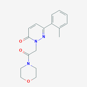 molecular formula C17H19N3O3 B2845796 2-(2-morpholino-2-oxoethyl)-6-(o-tolyl)pyridazin-3(2H)-one CAS No. 899740-19-3