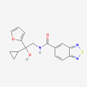 N-(2-cyclopropyl-2-(furan-2-yl)-2-hydroxyethyl)benzo[c][1,2,5]thiadiazole-5-carboxamide
