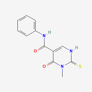 2-mercapto-1-methyl-6-oxo-N-phenyl-1,6-dihydropyrimidine-5-carboxamide