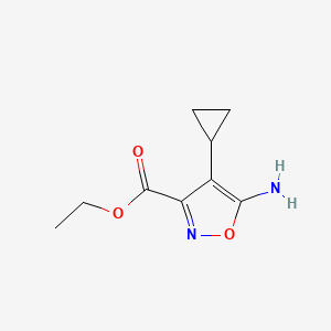 Ethyl 5-amino-4-cyclopropyl-1,2-oxazole-3-carboxylate