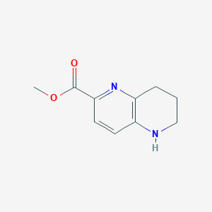 molecular formula C10H12N2O2 B2845850 Methyl 5,6,7,8-tetrahydro-1,5-naphthyridine-2-carboxylate CAS No. 1824049-93-5