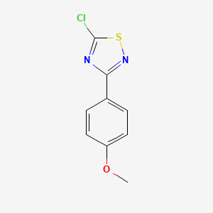 molecular formula C9H7ClN2OS B2845852 5-Chloro-3-(4-methoxyphenyl)-1,2,4-thiadiazole CAS No. 679411-75-7