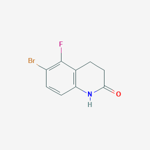molecular formula C9H7BrFNO B2845858 6-Bromo-5-fluoro-3,4-dihydroquinolin-2(1H)-one CAS No. 1404367-69-6