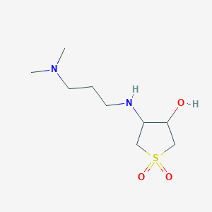 4-[3-(Dimethylamino)propylamino]-1,1-dioxothiolan-3-ol