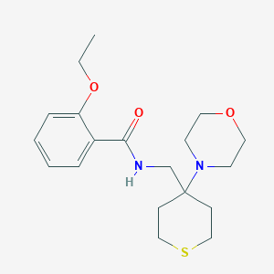 2-Ethoxy-N-[(4-morpholin-4-ylthian-4-yl)methyl]benzamide