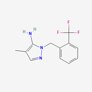 4-Methyl-1-[2-(trifluoromethyl)benzyl]-1H-pyrazol-5-amine