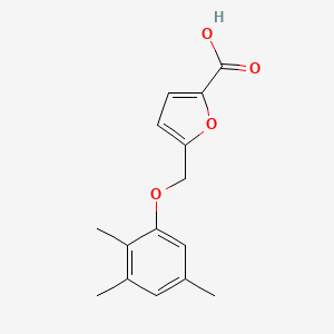 molecular formula C15H16O4 B2845877 5-[(2,3,5-Trimethylphenoxy)methyl]furan-2-carboxylic acid CAS No. 860790-42-7