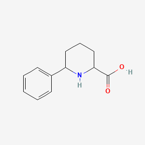molecular formula C12H15NO2 B2845882 6-Phenylpiperidine-2-carboxylic acid CAS No. 1219143-12-0; 791559-10-9
