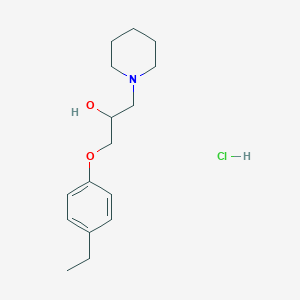 molecular formula C16H26ClNO2 B2845887 1-(4-Ethylphenoxy)-3-(piperidin-1-yl)propan-2-ol hydrochloride CAS No. 464877-42-7