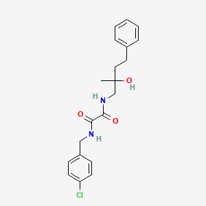 molecular formula C20H23ClN2O3 B2845908 N1-(4-氯苯甲基)-N2-(2-羟基-2-甲基-4-苯基丁基)草酰胺 CAS No. 1286711-85-0