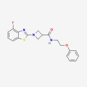 1-(4-fluorobenzo[d]thiazol-2-yl)-N-(2-phenoxyethyl)azetidine-3-carboxamide