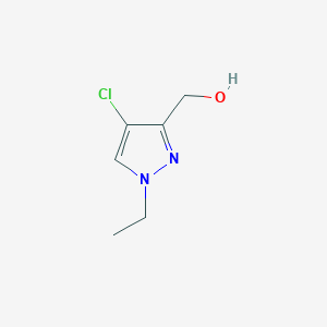 molecular formula C6H9ClN2O B2845944 (4-chloro-1-ethyl-1H-pyrazol-3-yl)methanol CAS No. 1310379-55-5