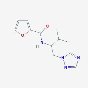 N-(3-methyl-1-(1H-1,2,4-triazol-1-yl)butan-2-yl)furan-2-carboxamide