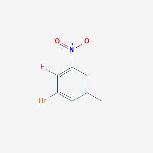 molecular formula C7H5BrFNO2 B2845948 3-溴-4-氟-5-硝基甲苯 CAS No. 1774898-10-0