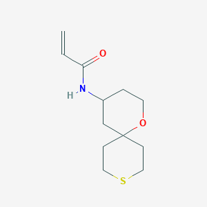 molecular formula C12H19NO2S B2845957 N-(1-Oxa-9-thiaspiro[5.5]undecan-4-yl)prop-2-enamide CAS No. 2224413-28-7
