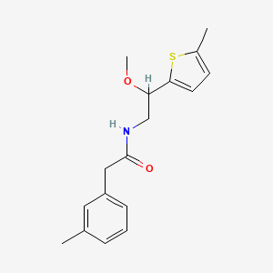 N-(2-methoxy-2-(5-methylthiophen-2-yl)ethyl)-2-(m-tolyl)acetamide