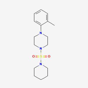 molecular formula C16H25N3O2S B2845974 1-(Piperidin-1-ylsulfonyl)-4-(o-tolyl)piperazine CAS No. 825608-15-9