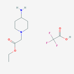 Ethyl 2-(4-aminopiperidin-1-yl)acetate trifluoroacetic acid