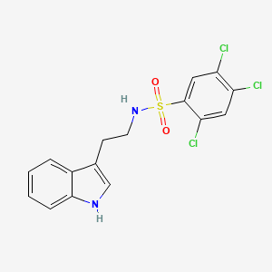 2,4,5-trichloro-N-[2-(1H-indol-3-yl)ethyl]benzene-1-sulfonamide