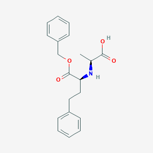 molecular formula C20H23NO4 B028460 N-[1-(S)-Benzyloxycarbonyl-3-phenylpropyl]-L-alanine CAS No. 89371-42-6