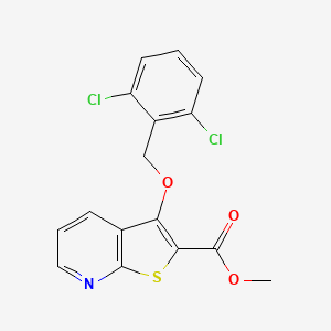 Methyl 3-[(2,6-dichlorobenzyl)oxy]thieno[2,3-b]pyridine-2-carboxylate