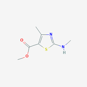 molecular formula C7H10N2O2S B2846020 Methyl 4-methyl-2-(methylamino)-1,3-thiazole-5-carboxylate CAS No. 898524-00-0