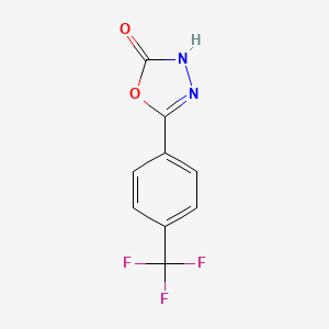 molecular formula C9H5F3N2O2 B2846021 5-(4-(Trifluoromethyl)phenyl)-1,3,4-oxadiazol-2(3H)-one CAS No. 202823-22-1