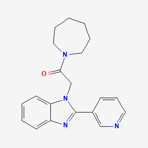 1-(azepan-1-yl)-2-(2-(pyridin-3-yl)-1H-benzo[d]imidazol-1-yl)ethanone