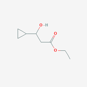 molecular formula C8H14O3 B2846052 Ethyl 3-cyclopropyl-3-hydroxypropanoate CAS No. 72715-12-9