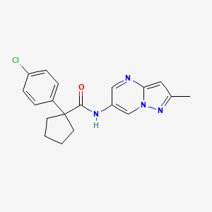 1-(4-chlorophenyl)-N-(2-methylpyrazolo[1,5-a]pyrimidin-6-yl)cyclopentanecarboxamide