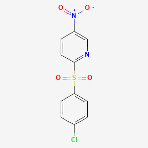 B2846059 2-[(4-Chlorobenzene)sulfonyl]-5-nitropyridine CAS No. 52024-33-6