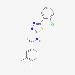 N-[5-(2-chlorophenyl)-1,3,4-thiadiazol-2-yl]-3,4-dimethylbenzamide