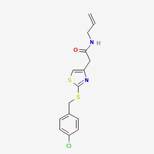 N-allyl-2-(2-((4-chlorobenzyl)thio)thiazol-4-yl)acetamide